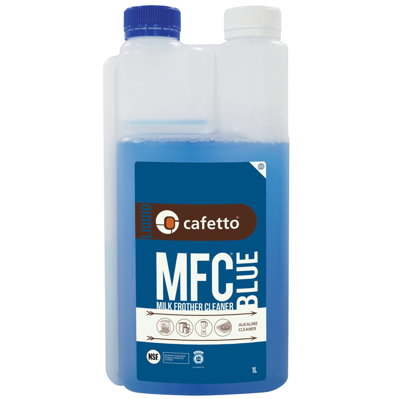 Cafetto MFC® Blue Alkaline Milk Frother Cleaner Органічний лужний засіб для чищення спінювача молока