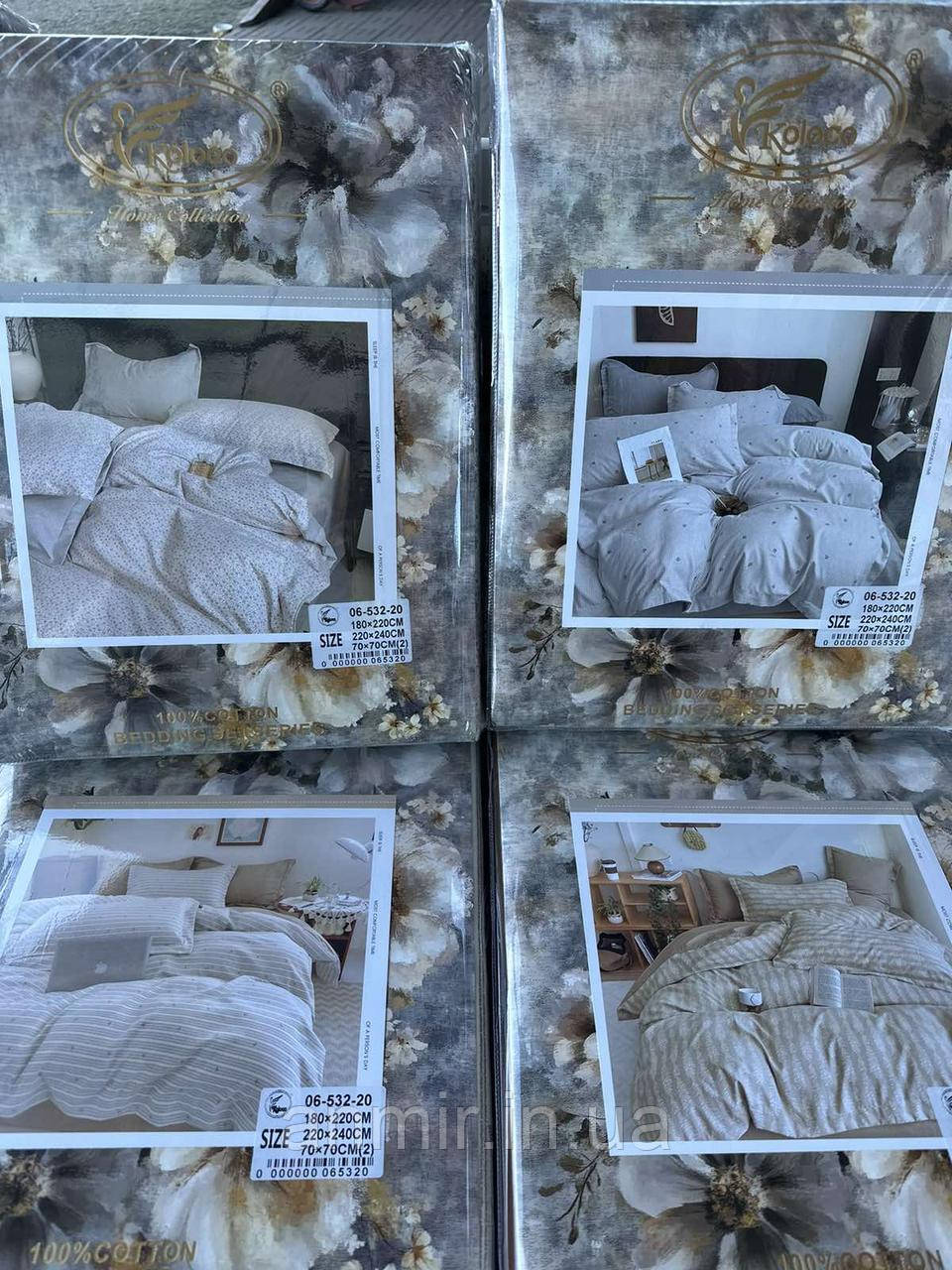 Комплект постільної білизни ПРИНТ байка розмір Євро, кольору та принт міксом