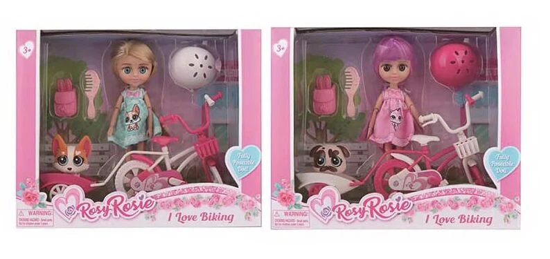 Ігровий набір з лялькою (2 види, висота:16 см, шарнірні суглоби, знімний одяг, улюбленець, аксесуари, в коробці) RR 016, фото 1