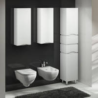 Підвісна SANWERK шафа Slim "АЛЕССА AIR" 35 біла, права (MV0000379)