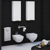 Підвісна SANWERK шафа Slim "ЛІГА AIR" 35 дерево мессина, права (MV0000402)