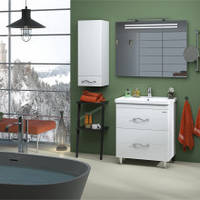 Підвісна SANWERK шафа "МИНДАЛЬ AIR" 35 біла, права (MV0000444)