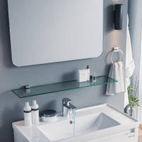 Полиця скляна надпрозора 800*150*6 мм (ZC0000128)