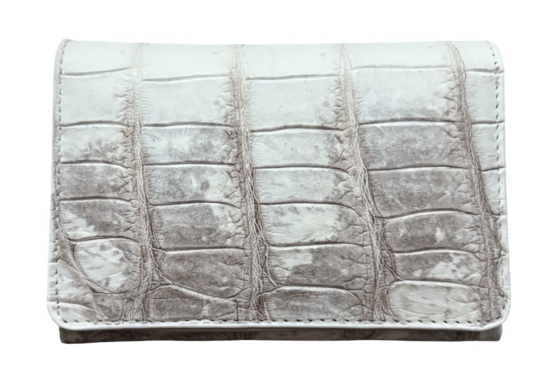 Гаманець жіночий зі шкіри крокодила Ekzotic Leather Білий (cw23)