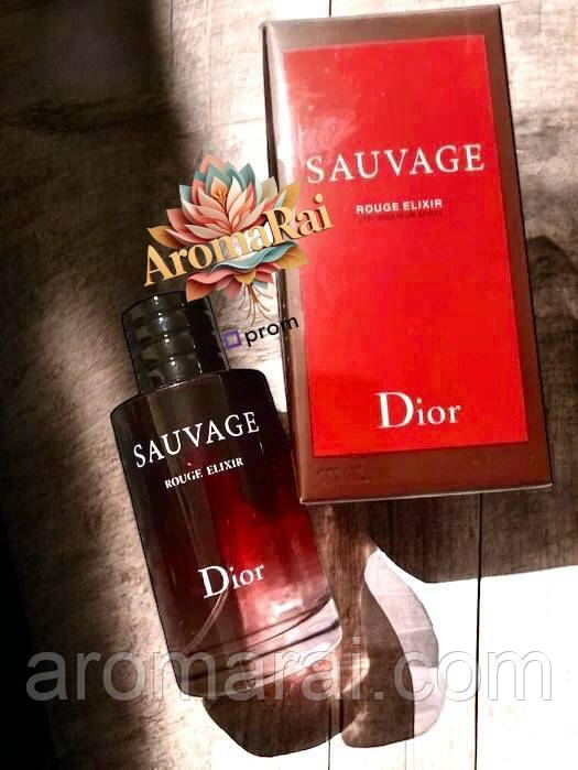 🔥 Стійка Чоловіча туалетна вода Dior Sauvage Rouge Elixir (Діор Саваж Рожевий Еліксир) 100 мл. Інтенсивний пряно-деревний аромат, фото 1