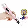 Набір 3D-ручка з трафаретами та планшетом, від мережі, 3DPEN-6, Рожевий / Дитяча 3д ручка / Набір для творчості, фото 3