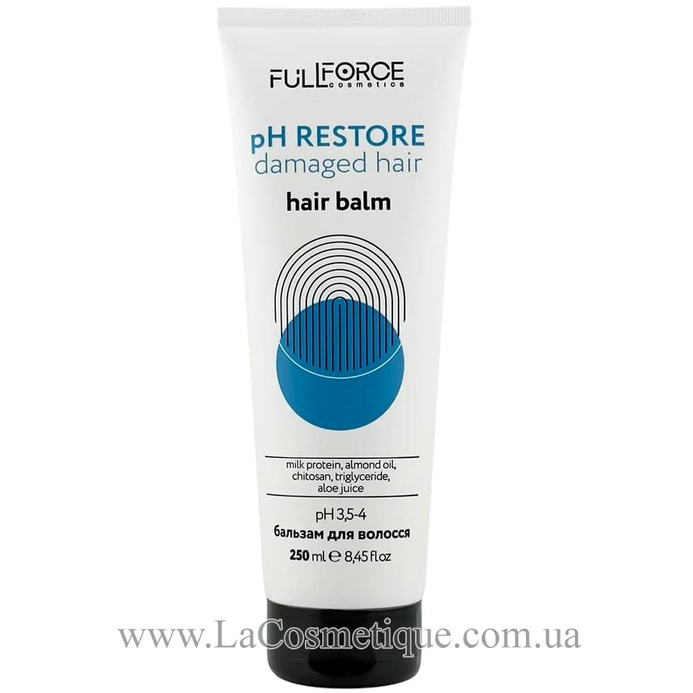 Бальзам для фарбованого волосся Full Force ph restore damaged & colored hair 250 мл, фото 1