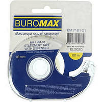 Скотч 18мм*20м в диспенсері Buromax