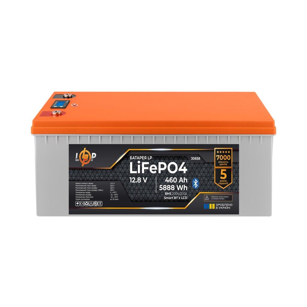 Акумулятор LP LiFePO4 12,8V - 460 Ah (5888Wh) (BMS 200A/200А) пластик LCD Smart BT, фото 1