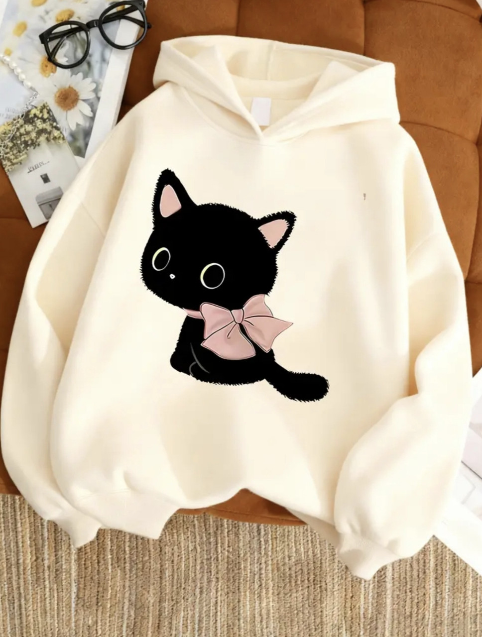 Жіноче тепле худі з котиком, фото 1