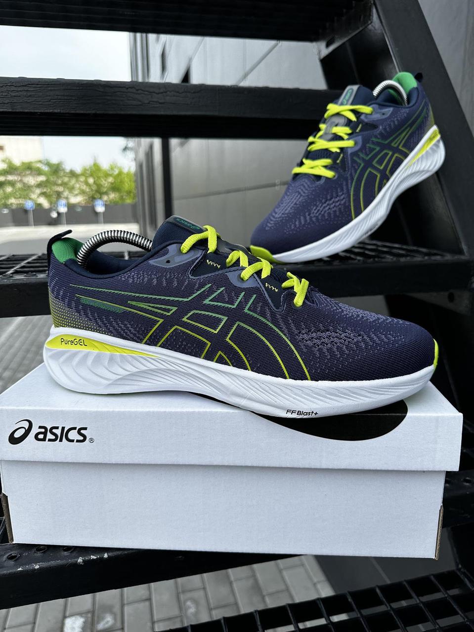 Чоловічі кросівки Asics Gel Cumulus сині, бігове взуття Асікс з гелем, спортивні кроси для тренувань, фото 1