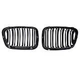 Решітки радіатора BMW 3 E46 дорестайлінг з триколором M Performance двореберні ніздрі БМВ, фото 2