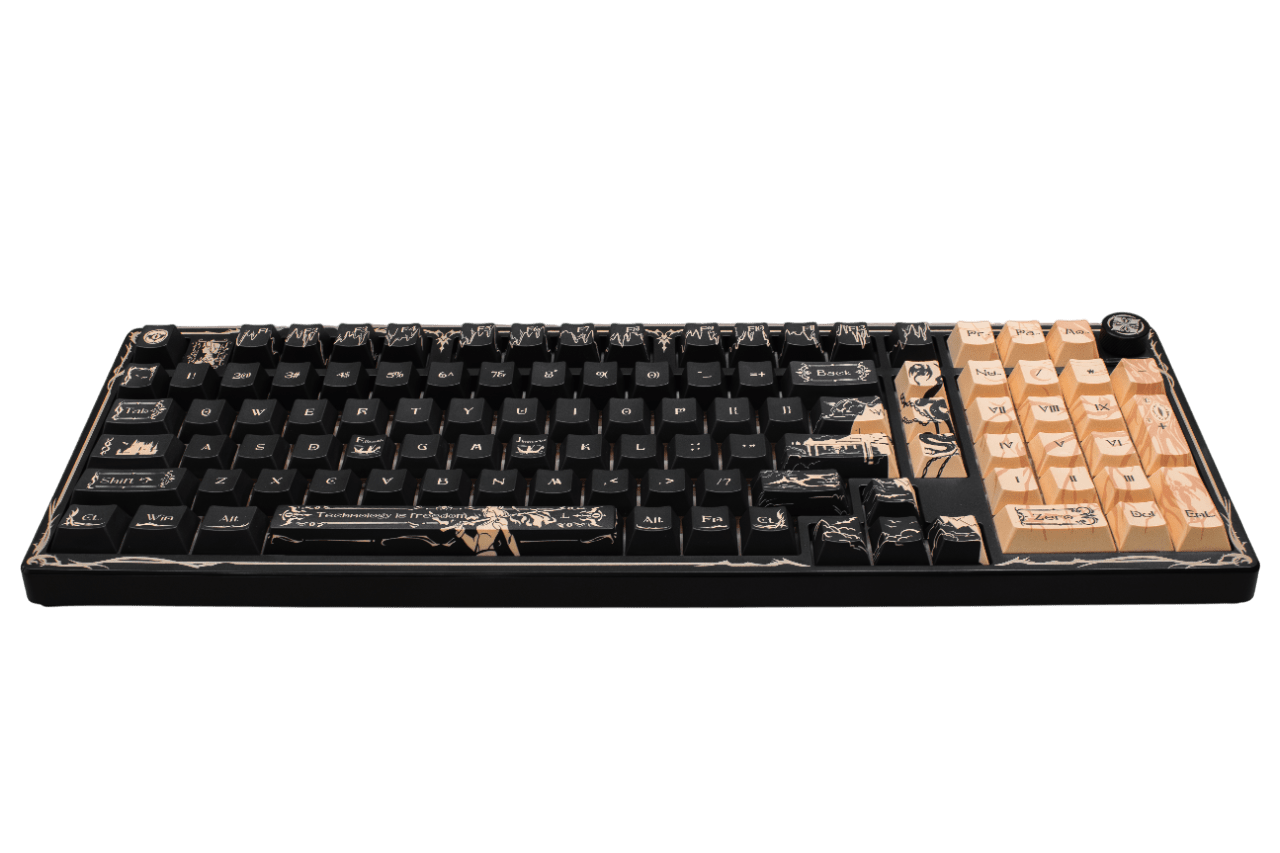 Клавіатура Valkyrie VK99 Pro Dark Scroll RGB Black (VK99PROB)