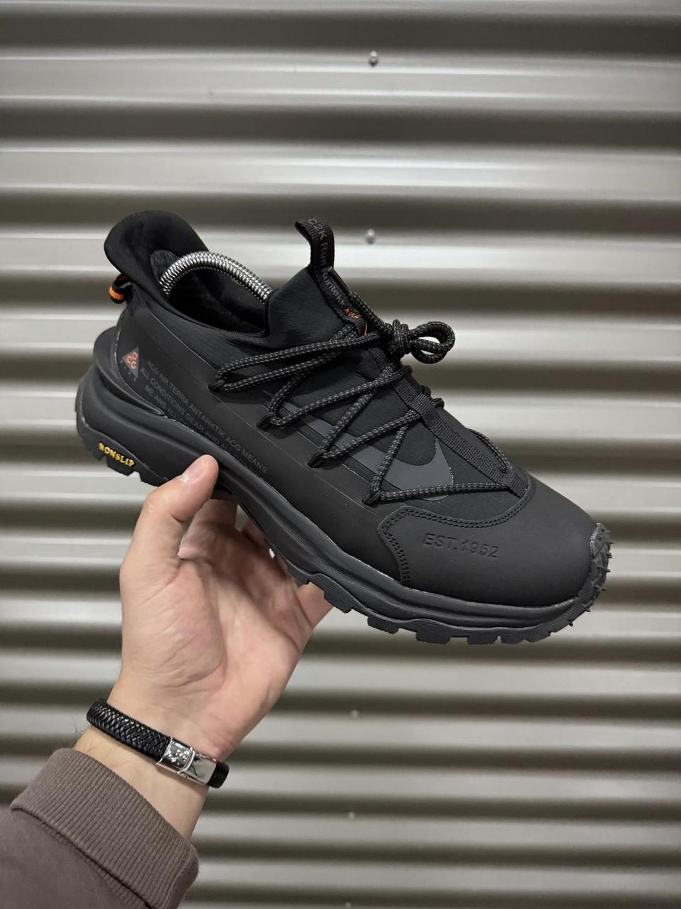 Чоловічі зимові термо кросівки ACG Air Terra Antarctic чорні водонепроникні черевики з Gore-Tex, фото 1