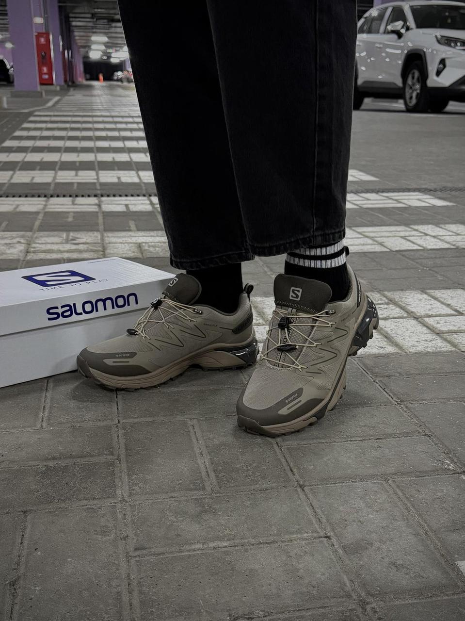 Чоловічі трекінгові термо кросівки Skeleton Sensi Fit бежеві водонепроникні з Gore-Tex для туризму, фото 1