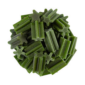 Ласощі для собак WAUDOG Treats "Стоматологічна паличка зі смаком шпинату та ванілі", 100 г yX.