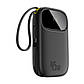 Повербанк Baseus EnerFill FC31 QPow 3 PB with 2 Built-in USB-C Cables 20000 mAh 45W Black, фото 2