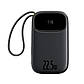 Повербанк Baseus EnerFill FC31 QPow 3 PB with 2 Built-in USB-C Cables 20000 mAh 45W Black, фото 3