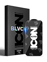 Захисне скло для Apple iPhone 16 Pro/17, Supreme Black Icon, 9H, на весь екран, олеофобне, протиударне