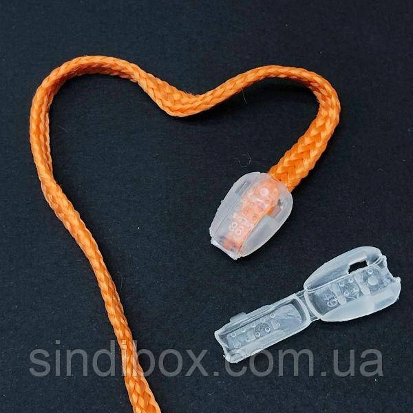 Кінцевик для шнура пластиковий 17 мм, колір: прозорий, фото 1