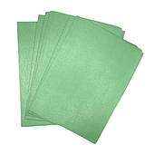 Кольоровий вафельний папір Зелений 0,3 мм А4 (10 шт) ТМ «Dolce Bello»