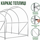 Садова теплиця парник LEOBRO Garden 6м2 2Х3м White (LB-G101-WHT), фото 4
