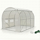 Садова теплиця парник LEOBRO Garden 6м2 2Х3 м White MultiDoor (LB-G111-WHT), фото 4