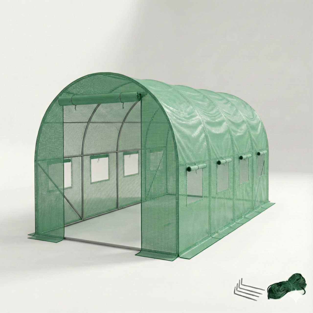 Садова теплиця парник LEOBRO Garden 9м2 Green 4,5х2 м (LB-G102-GRN), фото 1