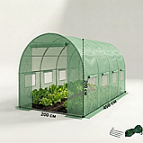 Садова теплиця парник LEOBRO Garden 9м2 Green 4,5х2 м (LB-G102-GRN), фото 2