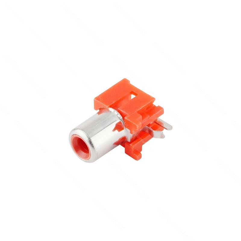 Роз'єм аудіо-відео RCA гніздо на плату AV-8.4-5 2pin червоний