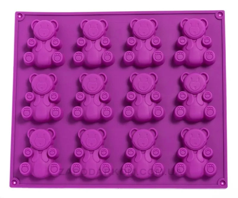 Форма силіконова Ведмедик Барні (12 шт.), фото 1