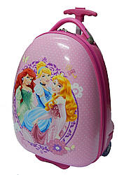 Валіза дитяча на коліщатках 016-6 "Принцеси" (каркас)