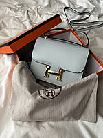 Hermes Constance Bag in Light Blue Epsom Leather with Gold