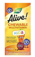 Вітаміни для дітей від 2 років Nature's  Way Alive!® Kids Chewable Multivitamin 120 tabs Orange and Berry