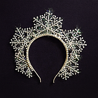 Обруч для волосся "Блискуча Сніжинка"