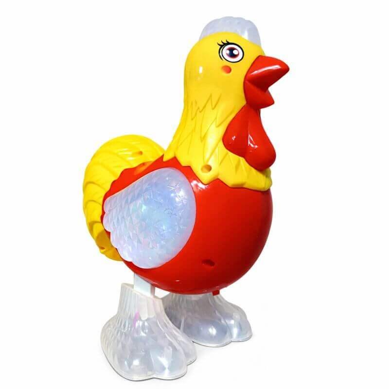 Музичний півник 20 см — інтерактивна іграшка з музикою, світлом і ходьбою, арт. 0555C, фото 1