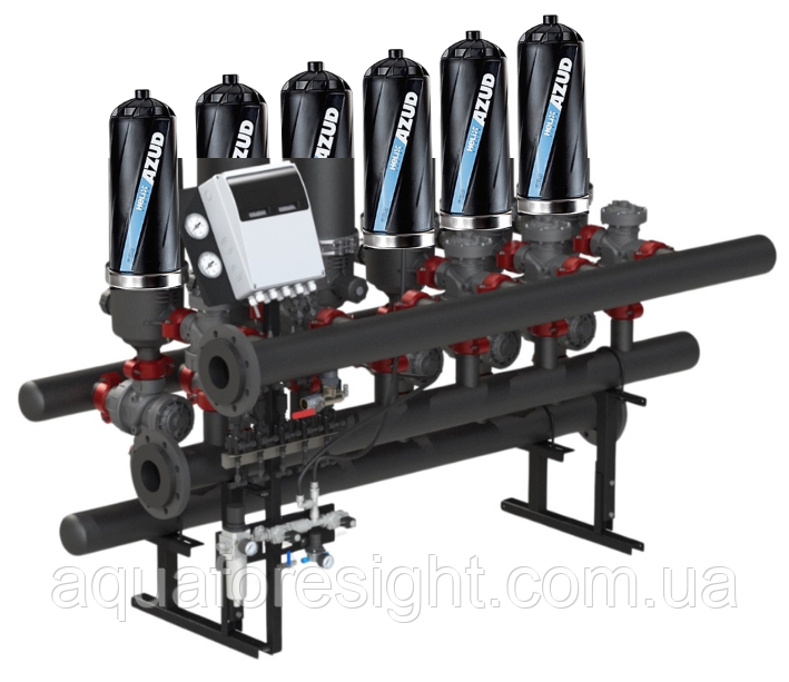 Автоматичний дисковий фільтр Azud ADF 616A-S (130 micron) продуктивність до 132 м³/год (ціна з ПДВ), фото 1