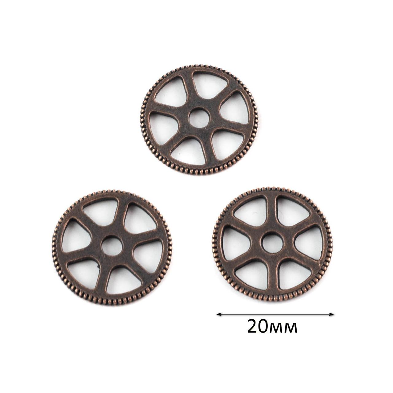 Металева шестерня 20мм червона бронза 1шт SHR030, фото 1