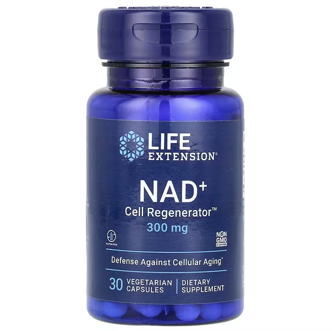 Life Extension, NAD+ Cell Regenerator, відновлювач клітин, 300 мг, 30 вегетаріанських капсул, фото 1