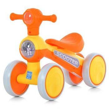 Толокар біговел для малюків з музикою та світлом Bambi M 5729-7-6 Жовто-помаранчевий