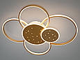 Потолочна люстра золото з пультом 115Вт, фото 4