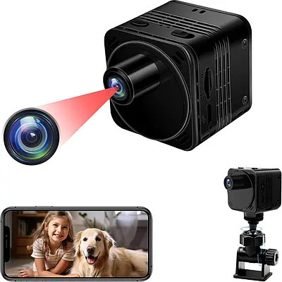 Камера міні відеоспостереження SecuraLen з детектором руху для дому та офісу, фото 1