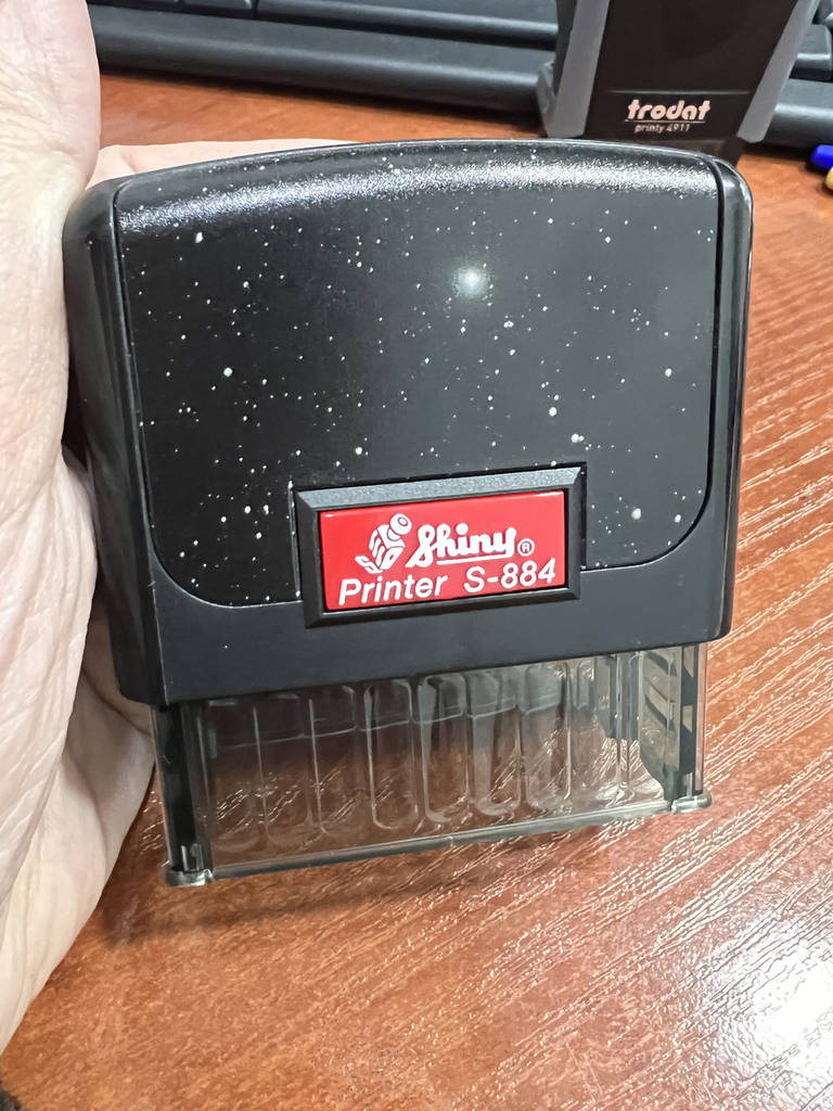 Штамп Текстовий самонабірний 5-рядковий Shiny S-420, 41х24 мм - фото покупців 1