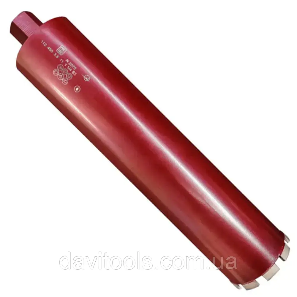 Коронка алмазна PDT BS 92х450 мм, 8 / 1 1/4", фото 1