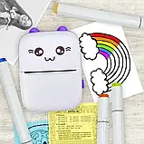 Принтер для смартфона міні принтер для друку фото з телефону мініатюрний принтер bluetooth термопринтер, фото 4