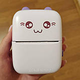 Принтер для смартфона міні принтер для друку фото з телефону мініатюрний принтер bluetooth термопринтер, фото 7