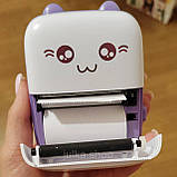 Принтер для смартфона міні принтер для друку фото з телефону мініатюрний принтер bluetooth термопринтер, фото 8