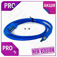 CI Кабель USB 3.0 AM Top Quality USB AF 1 м Синій Extradigital подовжувач для комп'ютера з кріпленням CI2-888
