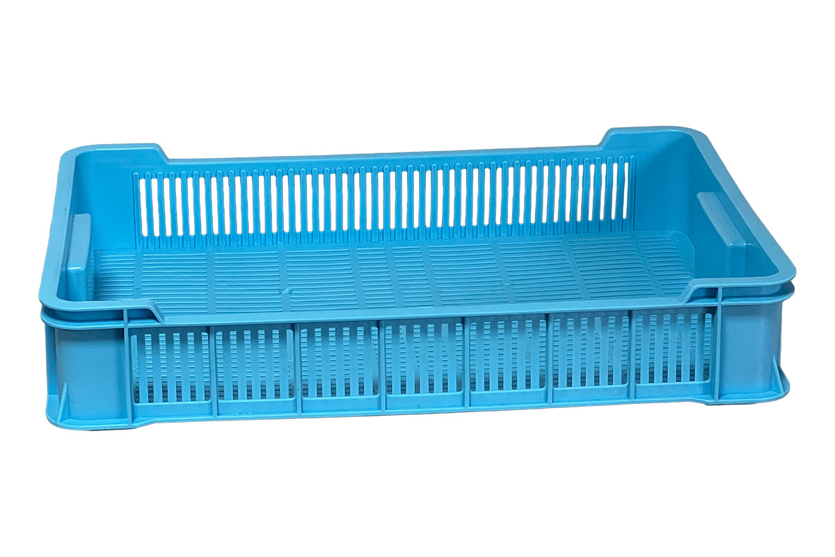 Ящик чешка пластиковий 600x400x115, 10 кг (2 сорт), вик. II (блакитний), фото 1