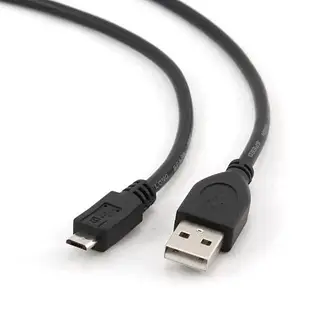 Кабель USB 2.0 AM - microUSB (5P), 10 см, Black, Cablexpert (CCP-MUSB2-AMBM-0.1M)